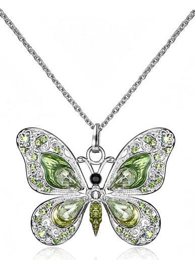 Butterfly Necklace 17.7"