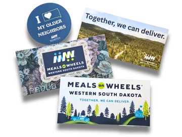 Meals on Wheels Western South Dakota Stickers.