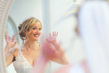 Bride reflection at Ashton Lodge Country House