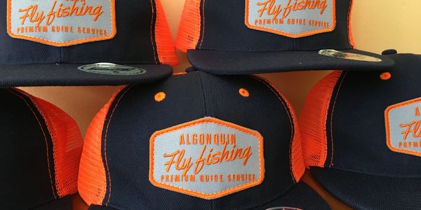 Bass Fishing Hat - Navy / Orange