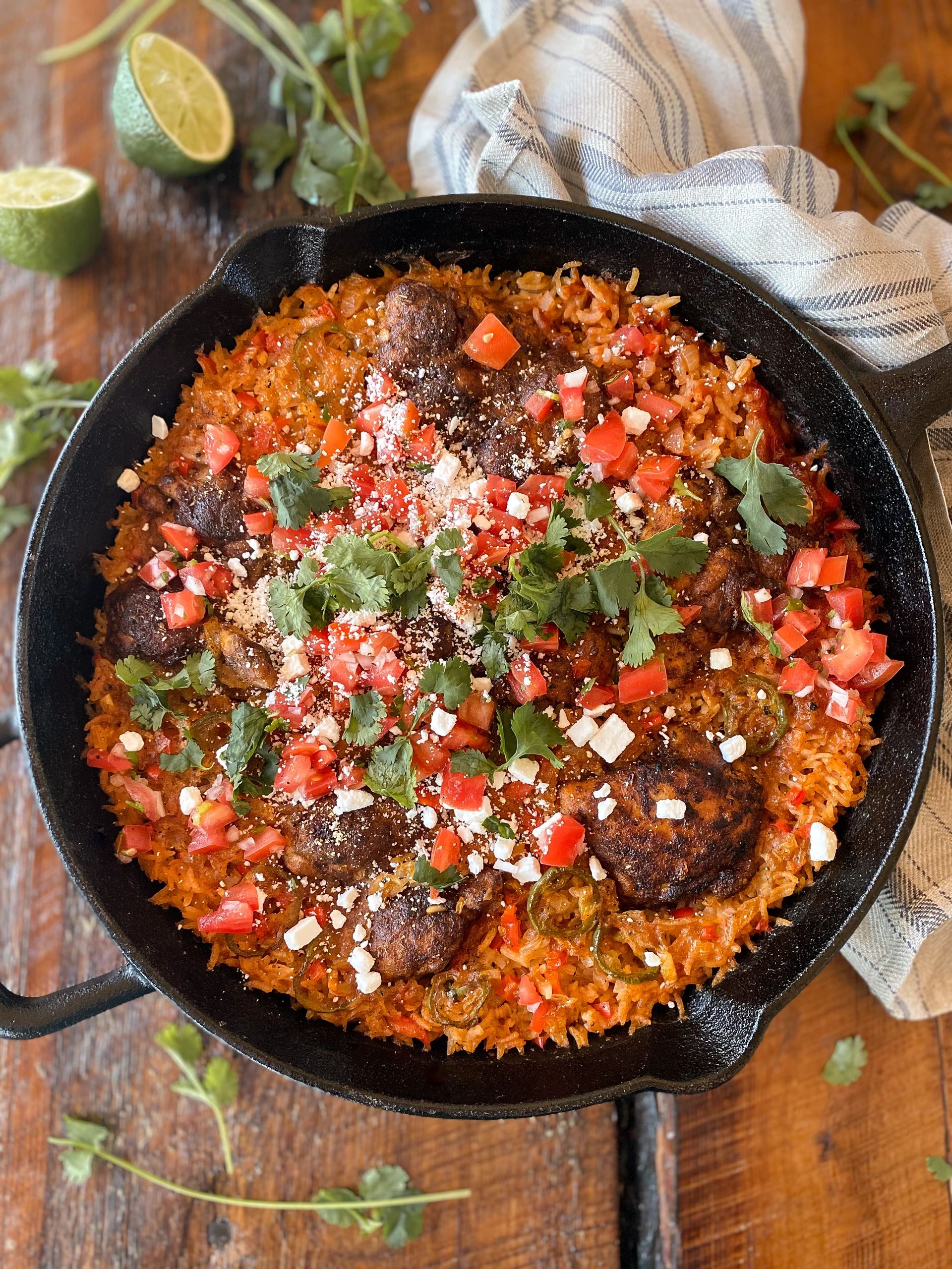 Casserole de riz et poulet à la mexicaine