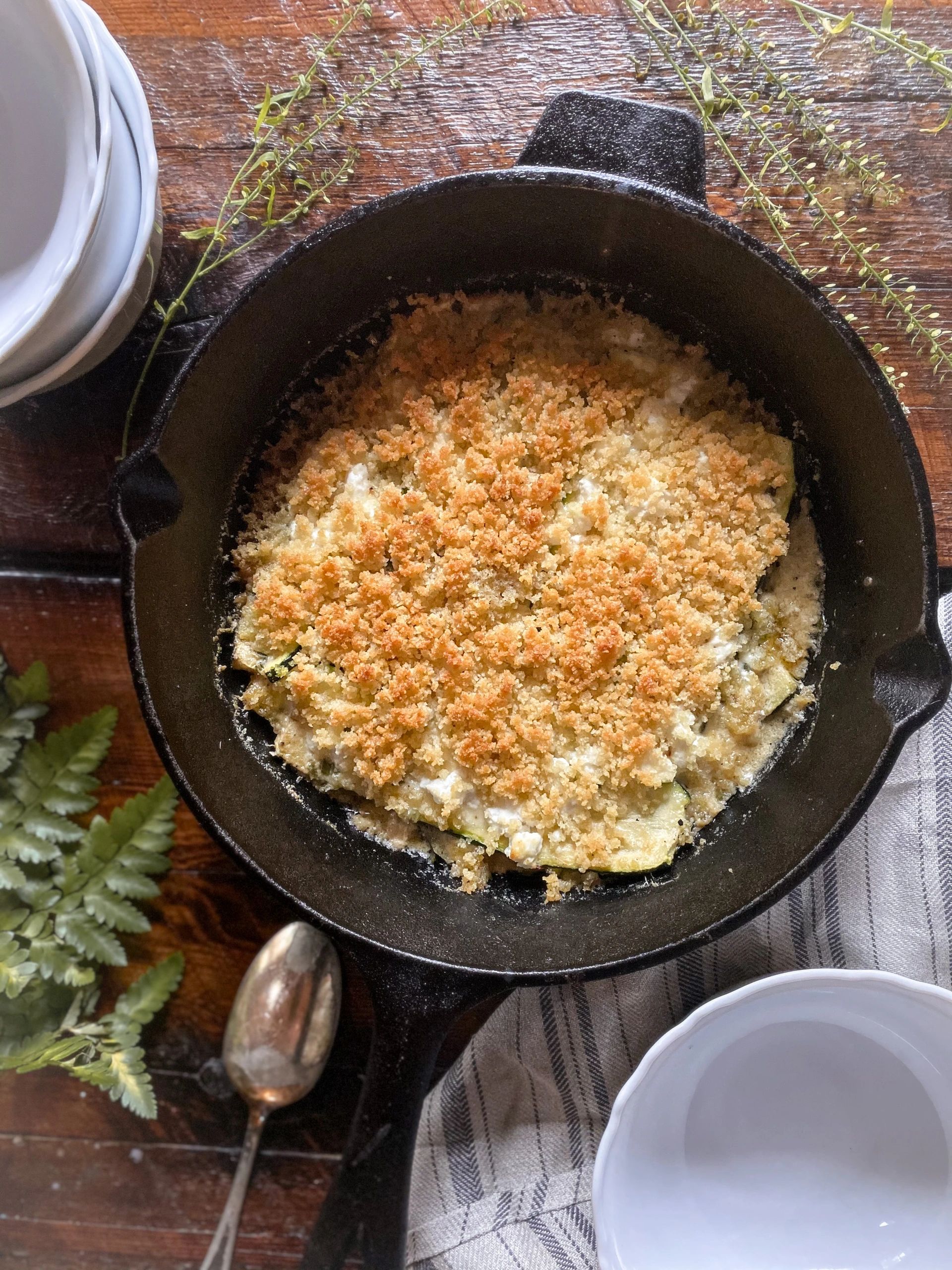 Gratin de courgettes au chèvre