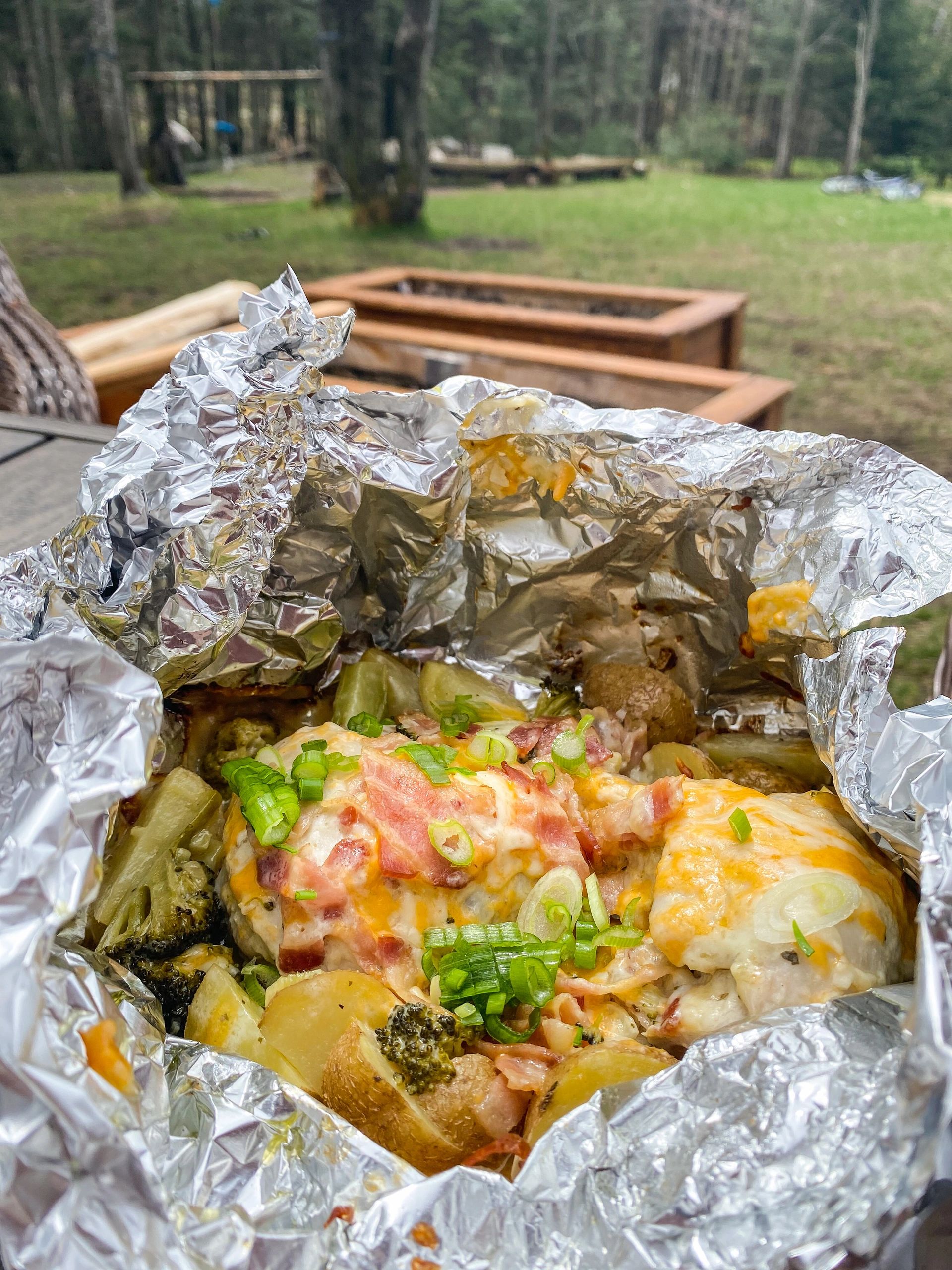 Pochette bbq style « crack chicken »