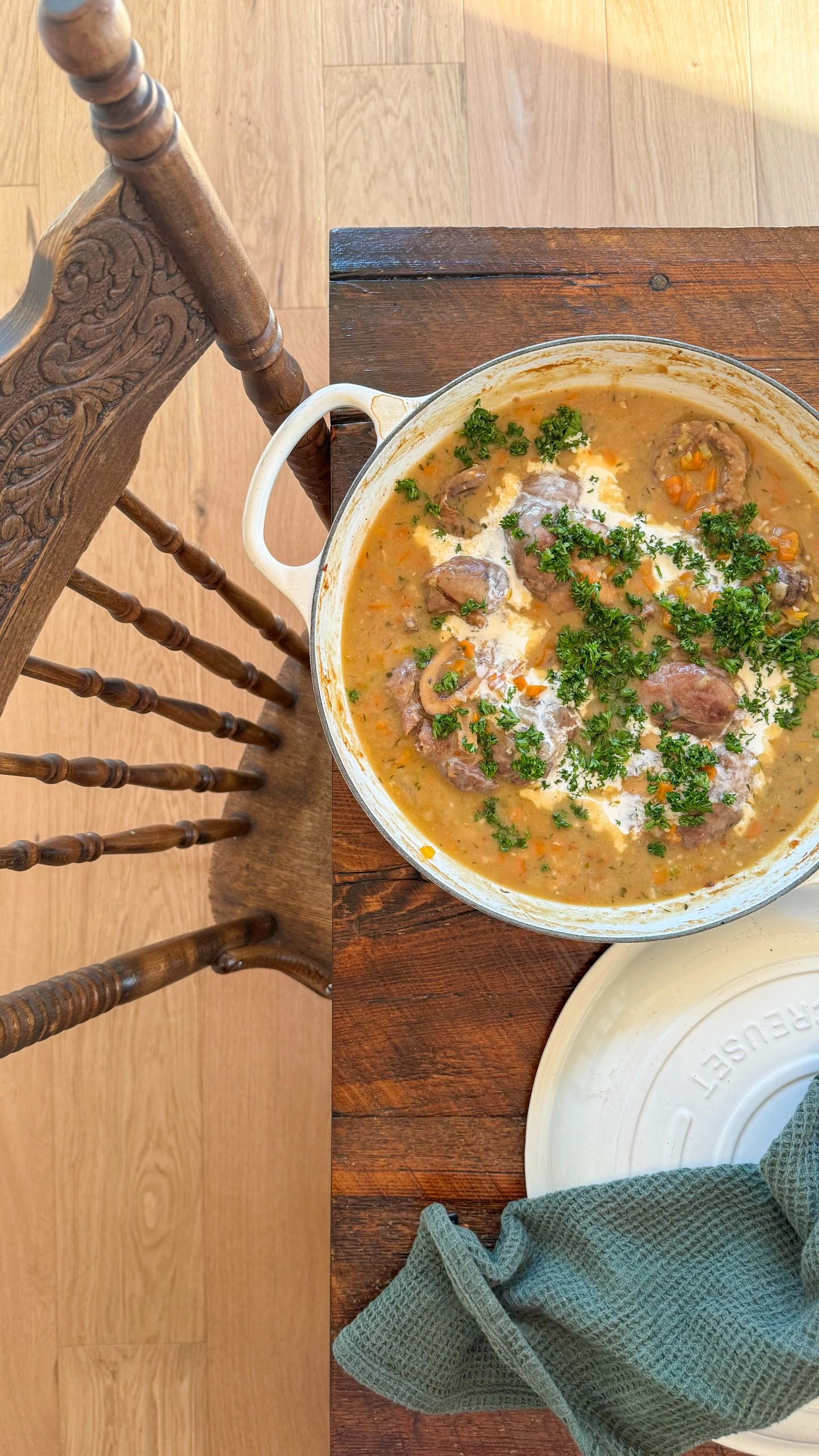 Osso buco façon al ragù bianco