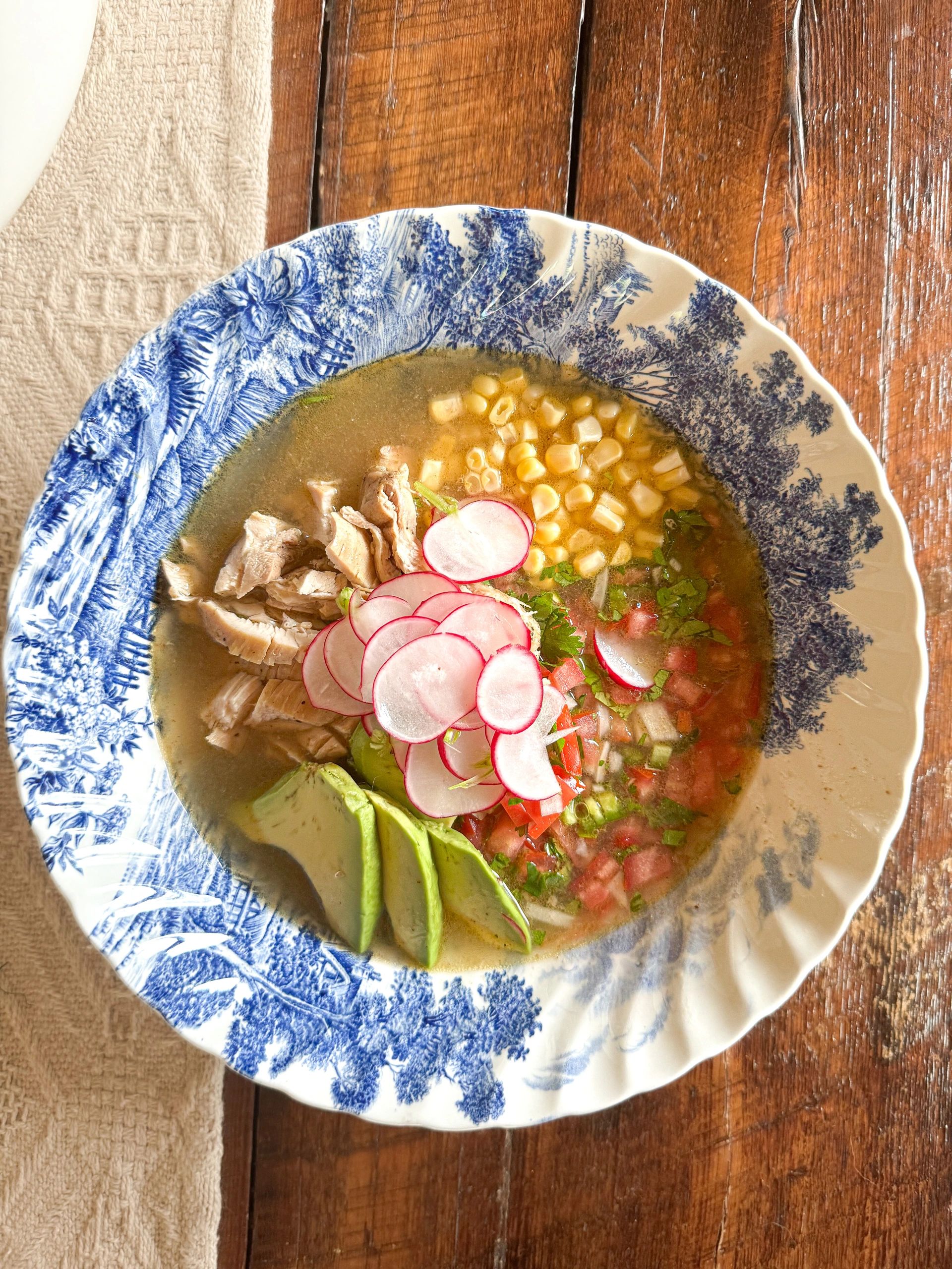 Soupe composée à la mexicaine