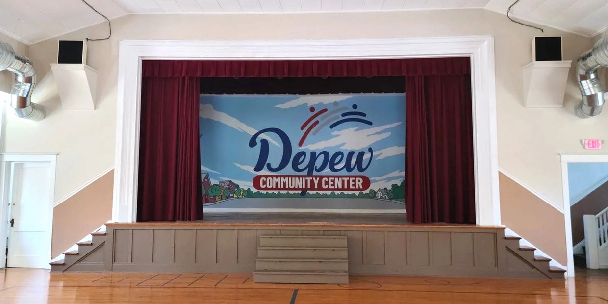 Depew Community Center stage for rent