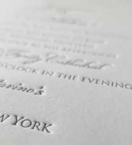 Erins Announcements thick letterpress invitation for wedding invitations Bar Mitzvah and Bat Mitzvah
