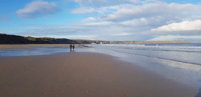 Walking towards Filey