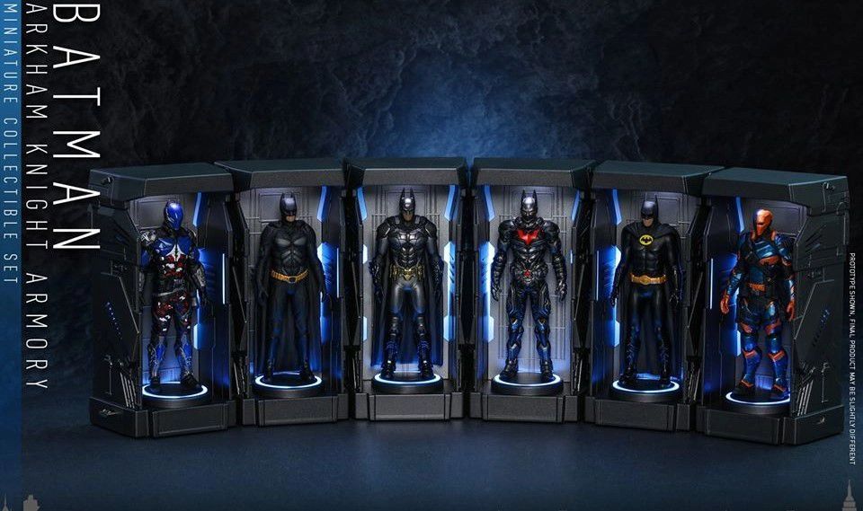 HOT TOYS BATMAN: ARKHAM KNIGHT ARMORY MINIATURE COLLECTIBLE SET