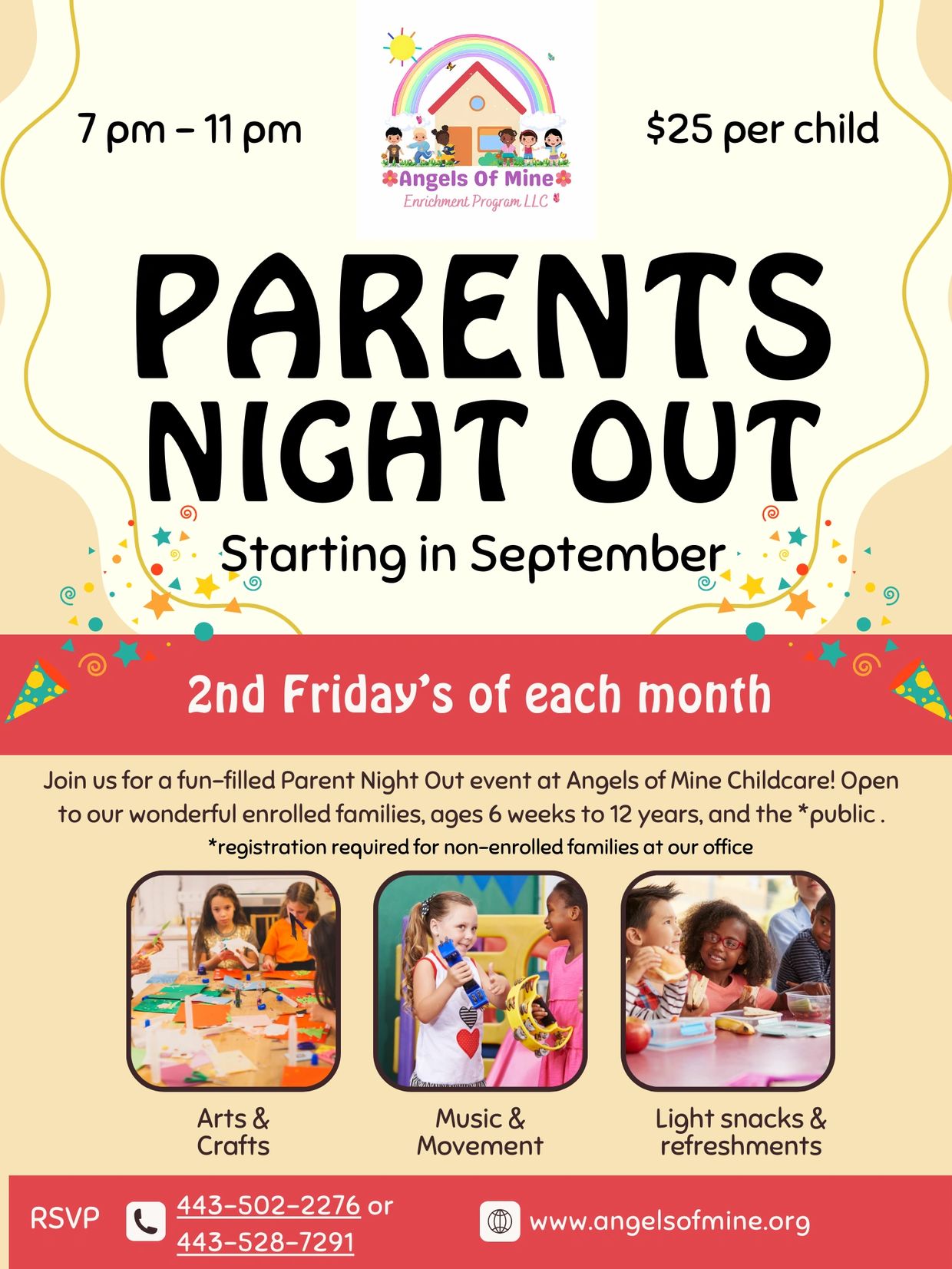 parent night out poster