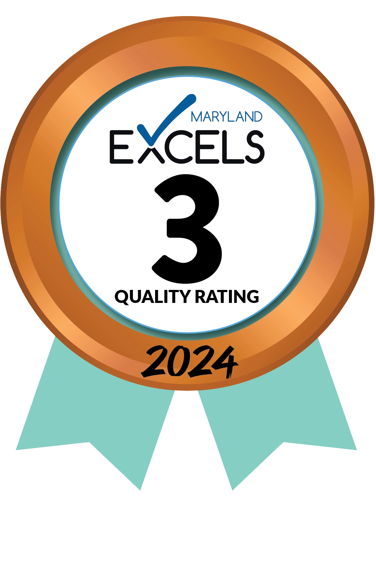 Angels of mine Childcare has an EXCELS 3 rating.