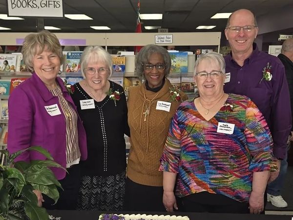 Divine Treasures grand opening with old and new owners.