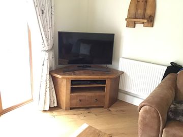 rustic wooden tv unit