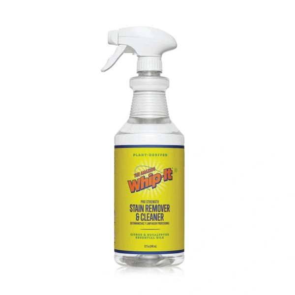 Bottle of Whip-It stain remover and cleaner.