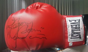 Ray 'Boom Boom' Mancini Signed Autographed Everlast Boxing Gloves