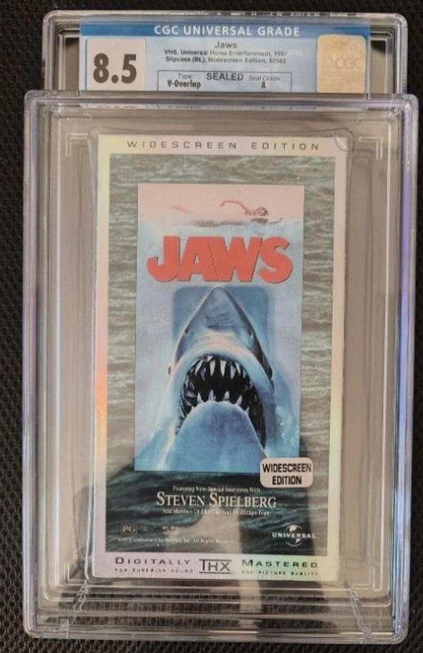 Jaws VHS Sealed CGC 8.5 A Seal Grade Widescreen