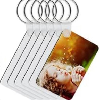 Custom double-sided keychain with a photo, qoute, picture, message or name.