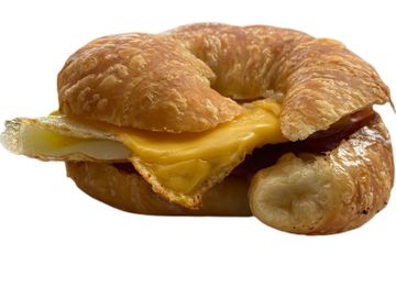 fried eggs cheese French pantry croissant