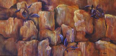 Title: Garden Wall
Medium: Acrylic
Size: 
Canvas Wrap Ready to Hang