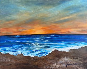 Title: Day's End
Medium: Acrylic and Swarovski Crystals
Size: 24 x 30 inches
Canvas Wrap
$650