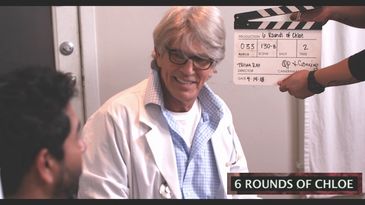 Actor Eric Roberts filming a scene for our feature "6 Rounds of Chloe" at our studio 