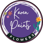 Karen Paints Flowers