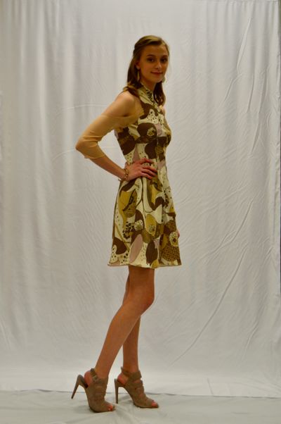 Venus- The Ellie Look- Cold Shoulder silk dress