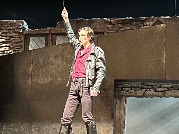 Alex Hatcher in the understudy performance of the show Born With Teeth at Asolo Rep in Sarasota, Flo