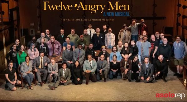 Cast and crew of Twelve Angry Men: A New Musical at Asolo Rep in Sarasota, Florida