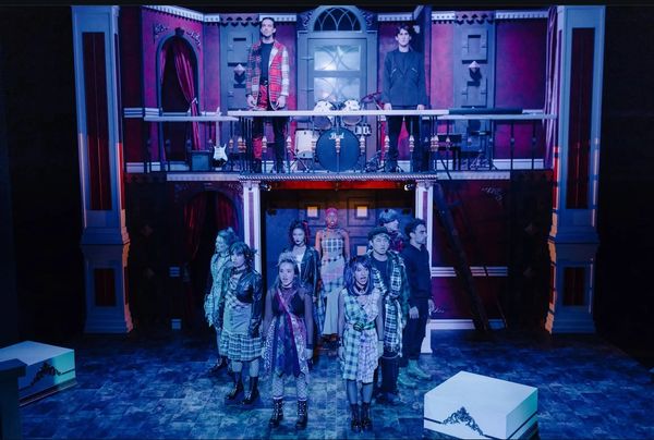 Cast of Shakespeare's The Winter's Tale on stage
