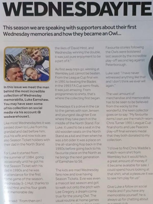 Is in the 2023-24 Wednesdayite Section of the Home SWFC Programme 