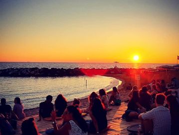 The Sunset at the beach