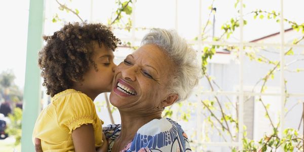 older woman with grandchild