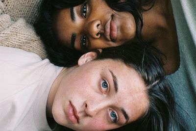 two young girls just hanging around