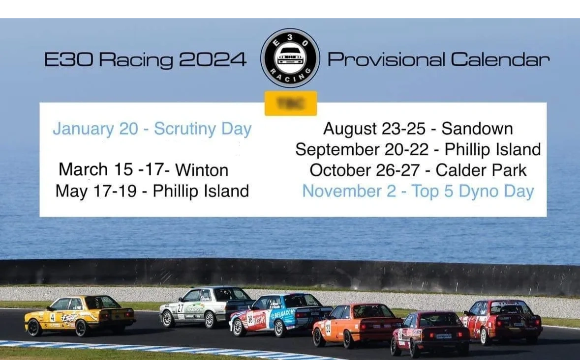 Racing Calendar 2024