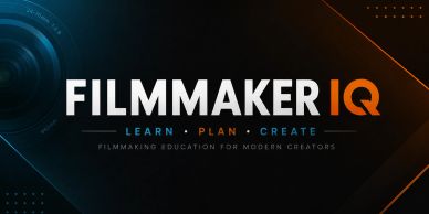 Filmmaker IQ logo with tagline about learning, planning, and creating.