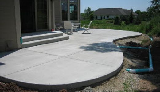 Concrete Rounded Patio