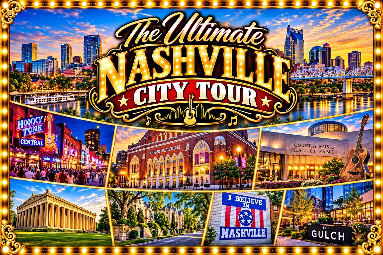 Private Nashville City Tour – Broadway, Ryman Auditorium, Music Row and the Parthenon