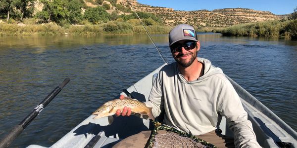 Trout caught by our customer with the help of our fly fishing guide on his 8 hour Float trip