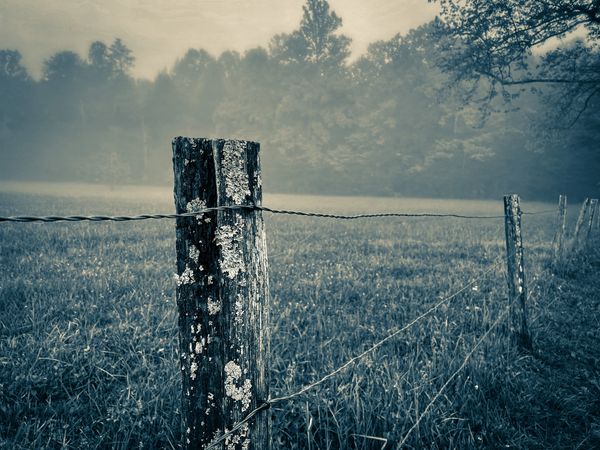 Fence, cades cove, smoky mountains, photography, barry altmark