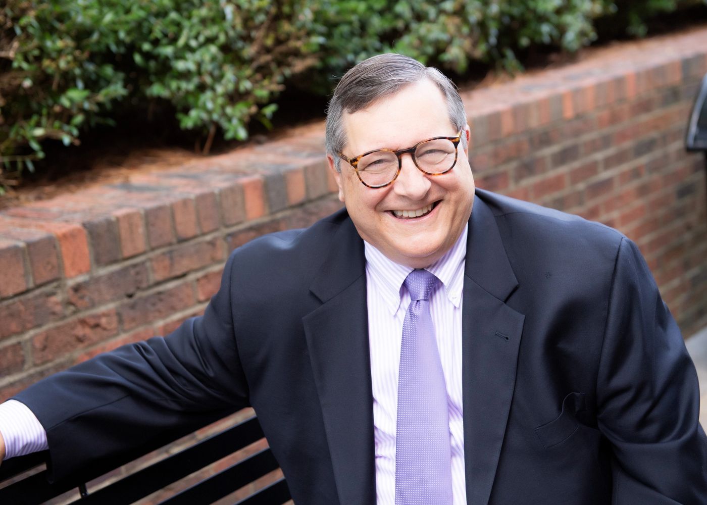 portrait of raleigh attorney Jack Nichols, smiling at camera