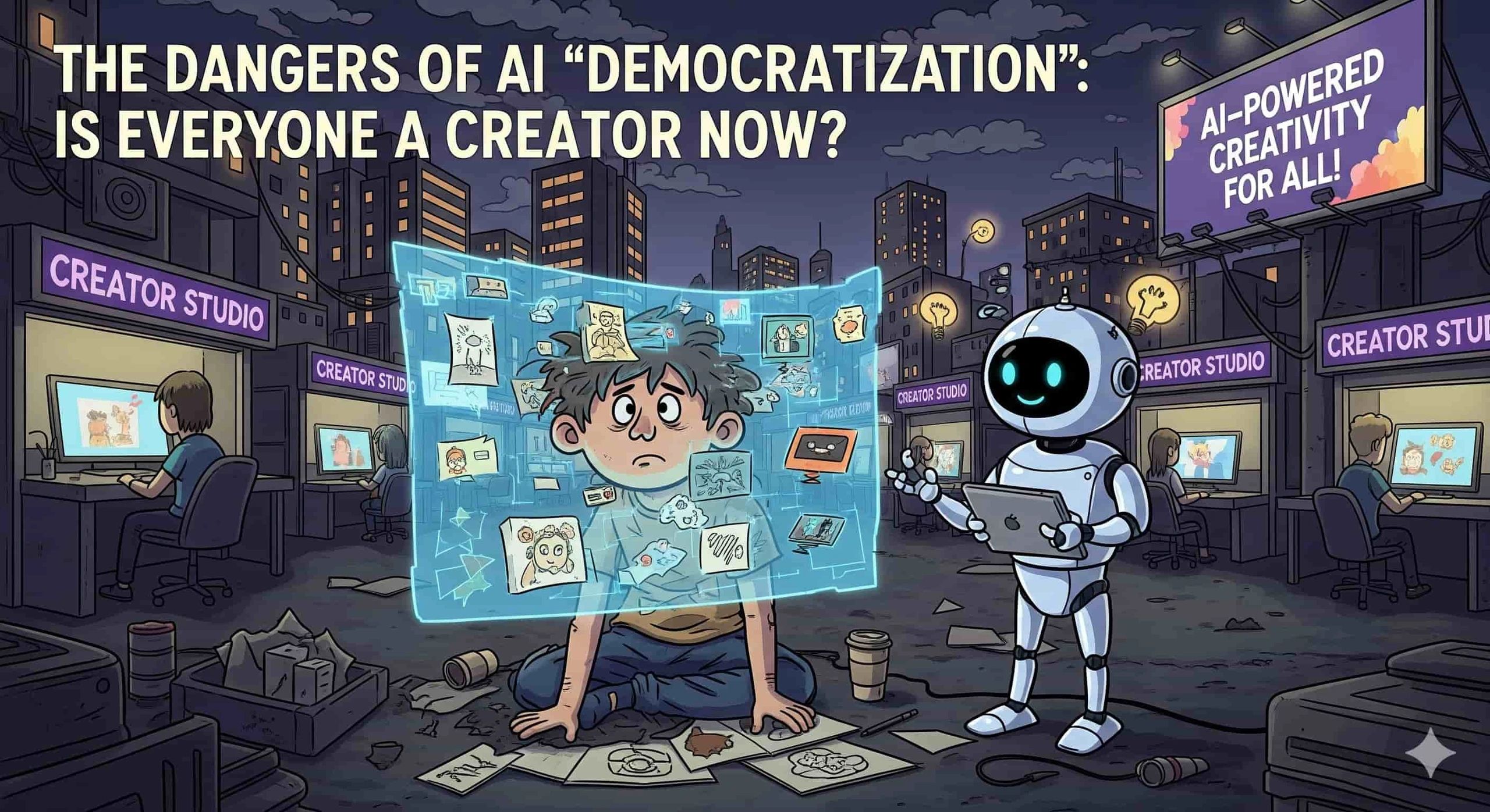 The Dangers of AI "Democratization": Is Everyone a Creator Now?