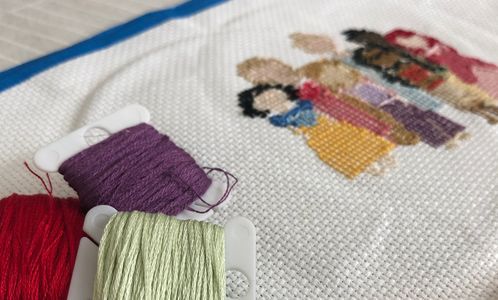 Patterns, Threads, Cross Stitch design