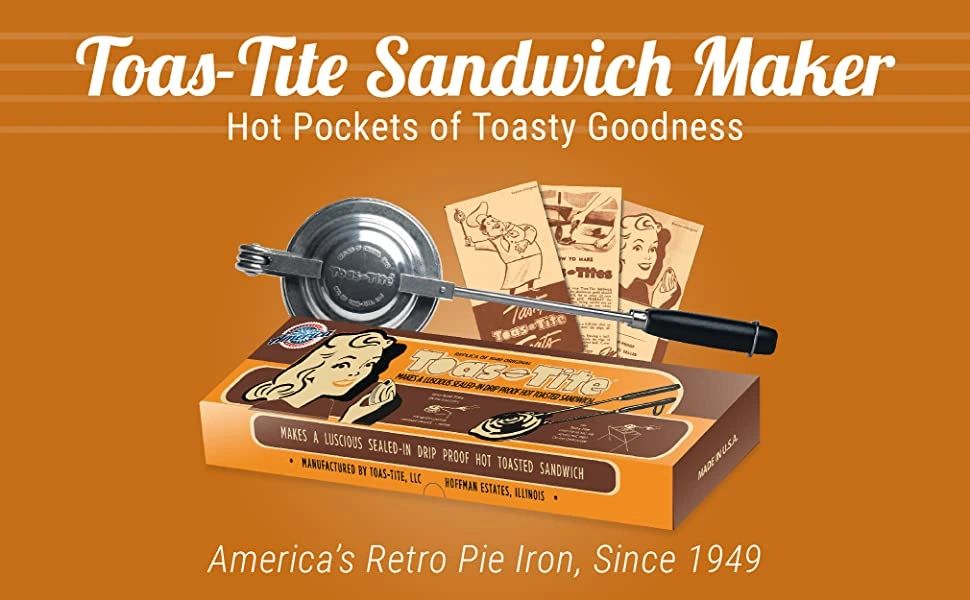 Toas-Tite Pocket Sandwhich Grill, 15.5x4.75x1.5