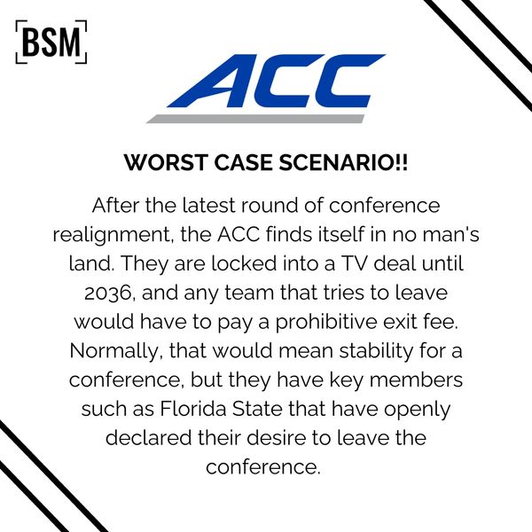 A worst case scenario for the ACC.