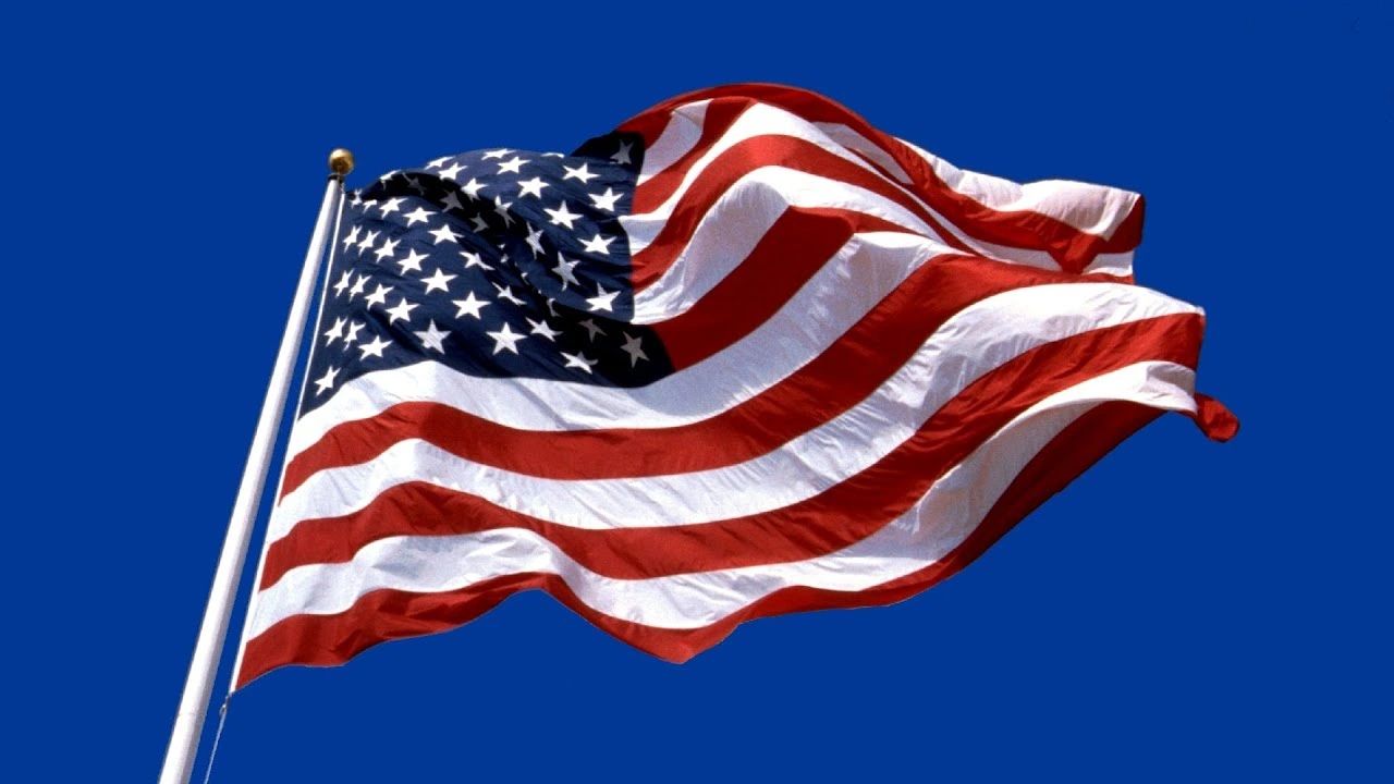 The American flag represents the union of the sovereign states.