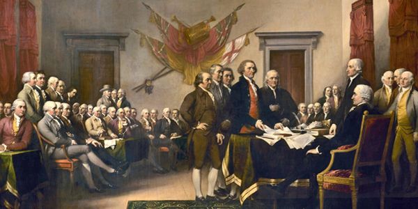 Declaration of Independence signing