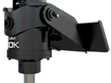 Close-up of a black mechanical component with a lever.