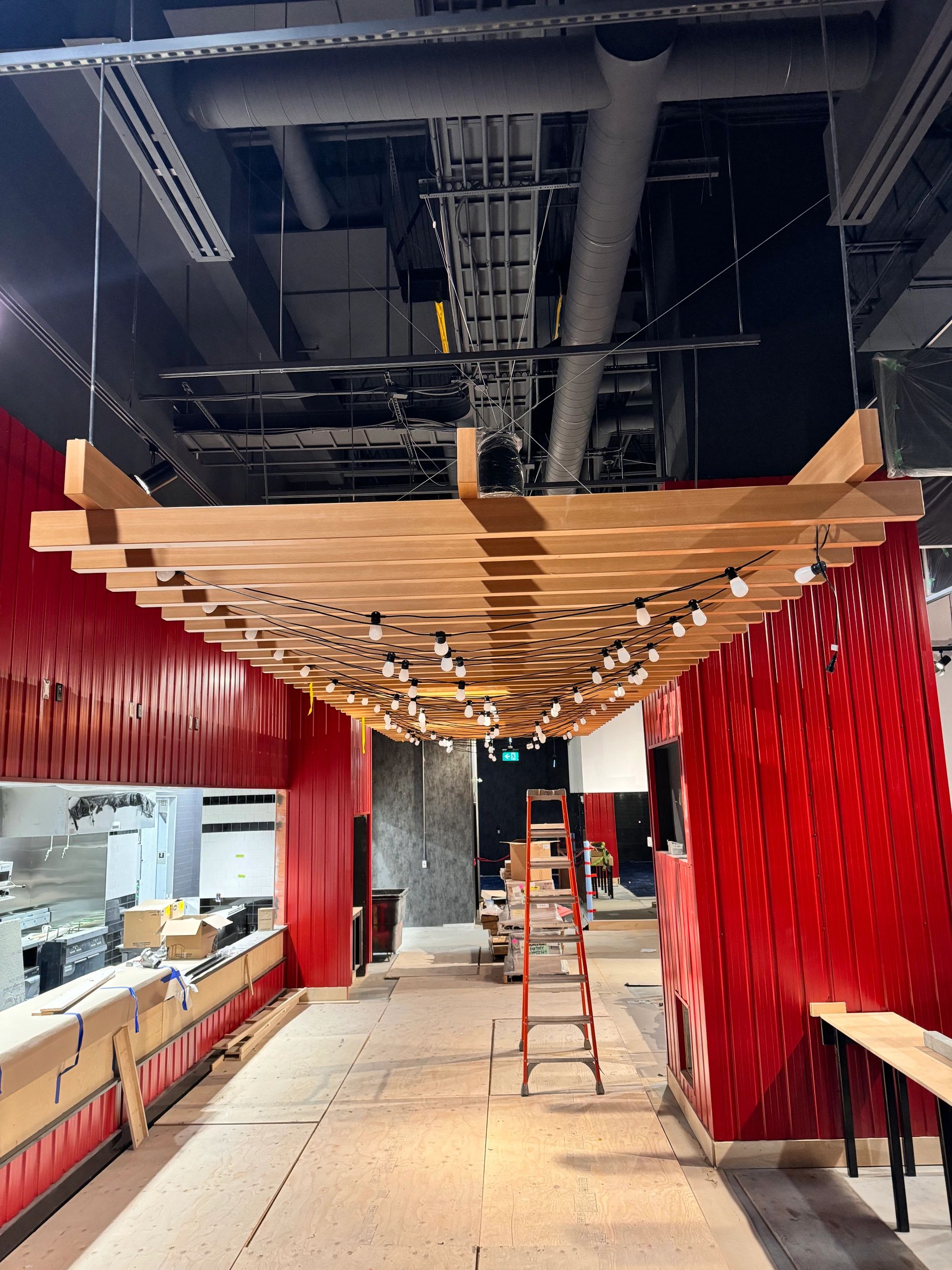 Custom millwork installation with cabinetry and wall panels in Vancouver, BC, Canada
