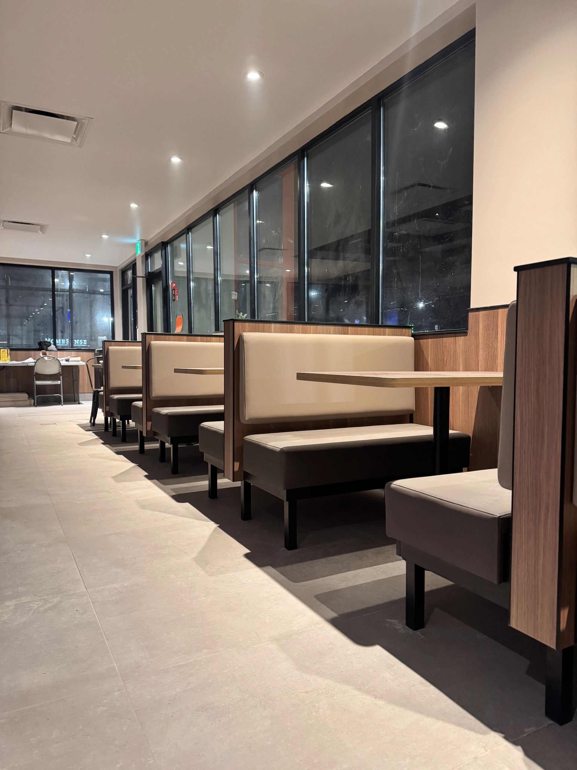 Architectural millwork installation for modern interior in Vancouver, BC.